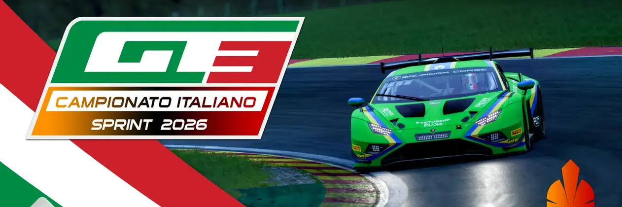 Copertina Pre Qualifiche Campionato Italiano GT3 Sprint 2026 ACI Esport